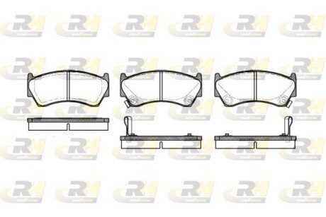 Гальмівні колодки дискові ROADHOUSE 2592.02