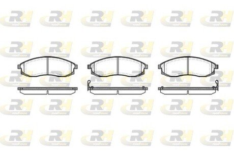 Гальмівні колодки дискові ROADHOUSE 2598.02