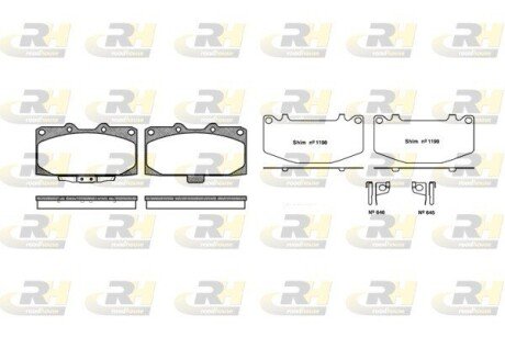 Гальмівні колодки дискові ROADHOUSE 2599.12