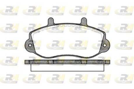 Гальмівні колодки дискові ROADHOUSE 2677.00