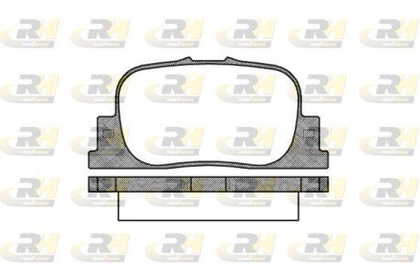 Гальмівні колодки дискові ROADHOUSE 2801.00