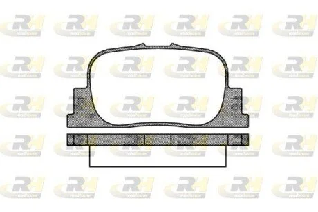 Тормозные колодки дисковые ROADHOUSE 2801.00