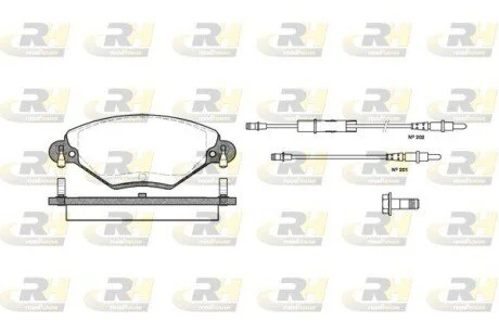 Гальмівні колодки дискові ROADHOUSE 2828.04