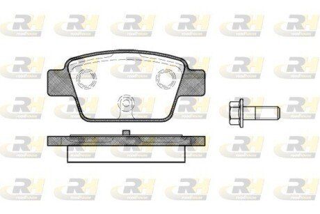 Гальмівні колодки дискові ROADHOUSE 2861.00