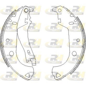 Гальмівні колодки барабанні ROADHOUSE 4125.01