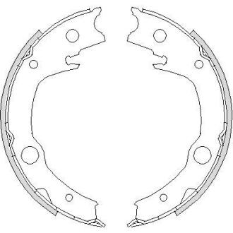 Тормозные колодки барабанные ROADHOUSE 4729.00