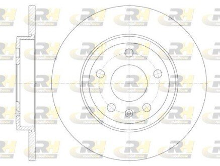 Гальмівний диск ROADHOUSE 61011.00