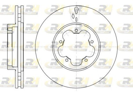 Гальмівний диск ROADHOUSE 61021.10