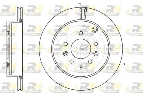 Гальмівний диск ROADHOUSE 61237.10