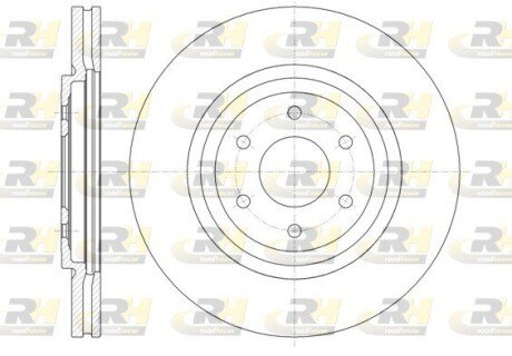 Гальмівний диск ROADHOUSE 61348.10