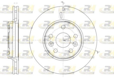 Гальмівний диск ROADHOUSE 61411.10