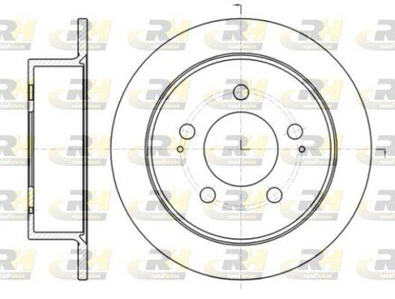 Гальмівний диск ROADHOUSE 61414.00