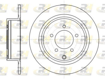 Гальмівний диск ROADHOUSE 61554.00