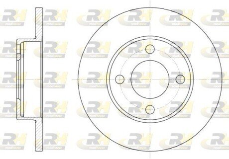 Гальмівний диск ROADHOUSE 6181.00