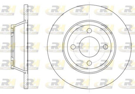 Гальмівний диск ROADHOUSE 6287.00