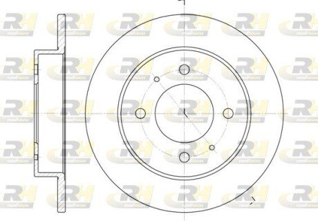 Гальмівний диск ROADHOUSE 6627.00