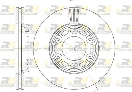 Тормозной диск ROADHOUSE 6634.10