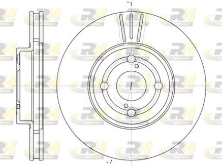 Гальмівний диск ROADHOUSE 6703.10