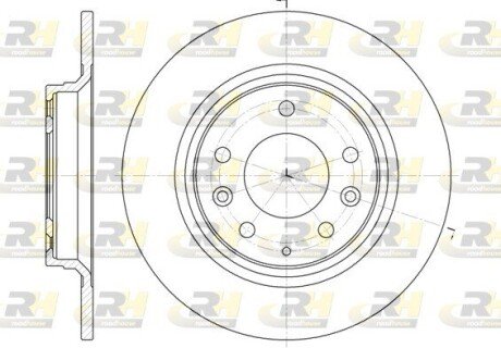 Гальмівний диск ROADHOUSE 6881.00
