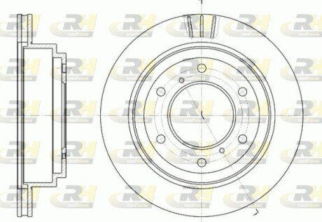 Гальмівний диск ROADHOUSE 6955.10