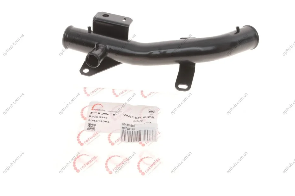 Трубка системи охолодження Fiat Ducato 2.3D 06-14 (opt-om) ROTWEISS 504312565 (фото 1)