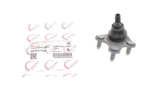 Опора кульова (передня/знизу/L) Audi A3/Skoda Octavia III/VW Caddy IV/Golf VII 12- (всередині UA63 ROTWEISS 5Q0407365A
