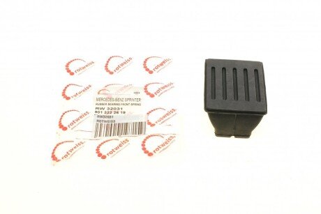 Подушка ресори (передньої/верхня) MB Sprinter 96- (пластик) (opt-om) ROTWEISS RW32031