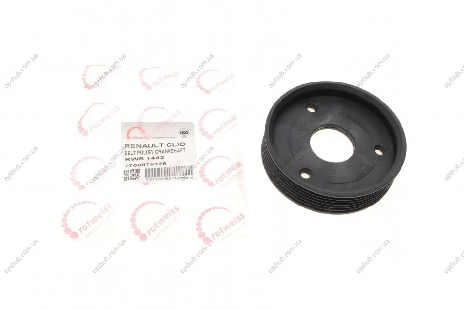 Шків насосу ГПК Renault Kangoo 1.9D/dCi (opt-om) ROTWEISS RWS1442 (фото 1)