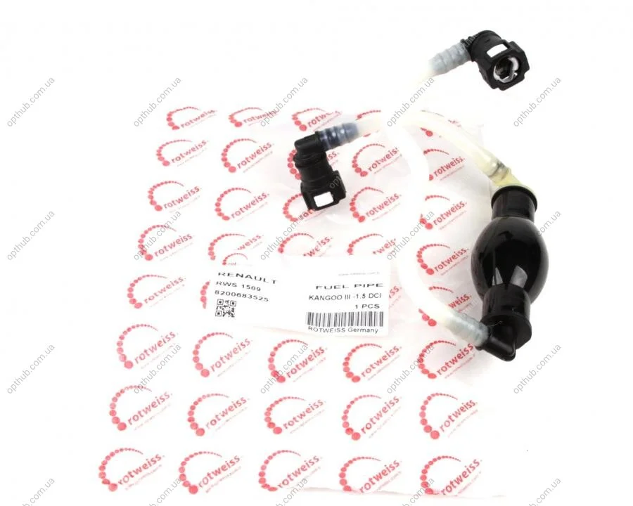 Трубка топливная (+груша)) Renault Kangoo 1.5 dCi 09- (opt-om) ROTWEISS RWS1509 (фото 1)