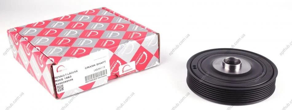 Шків колінвалу Renault Megane/Scenic 1.9dCI 01- (7PK) (opt-om) ROTWEISS RWS1563 (фото 1)