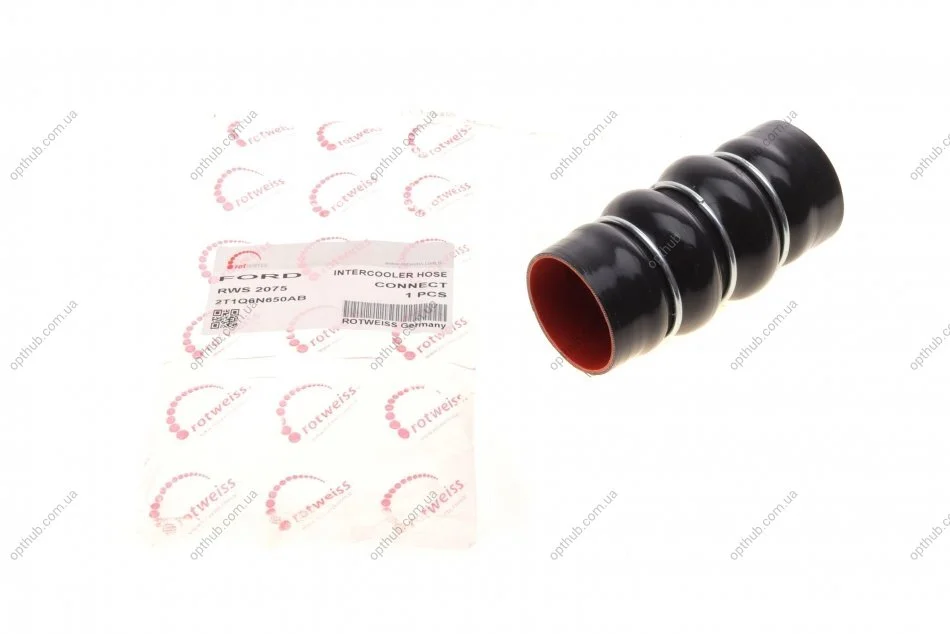 Патрубок інтеркулера Ford Connect 1.8TDCi 02- (opt-om) ROTWEISS RWS2075 (фото 1)
