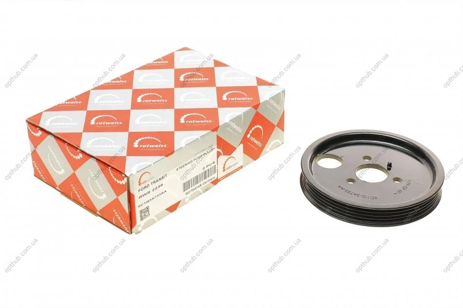 Шків насосу ГПК Ford Transit V347 2.2TDCI 06- (opt-om) ROTWEISS RWS2239 (фото 1)