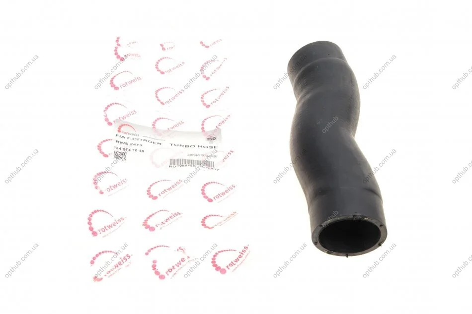 Патрубок інтеркулера Citroen Jumper/Fiat Ducato/Peugeot Boxer 3.0 HDI 06- (opt-om) ROTWEISS RWS2475 (фото 1)
