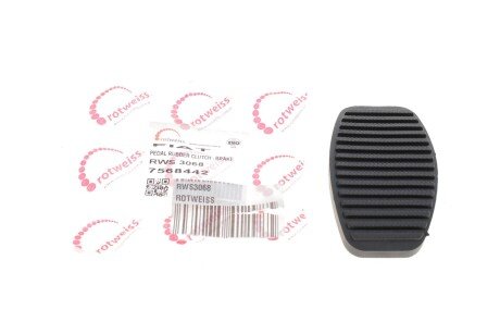 Накладка педалі гальма/зчеплення Fiat Doblo 01- (opt-om) ROTWEISS RWS3068