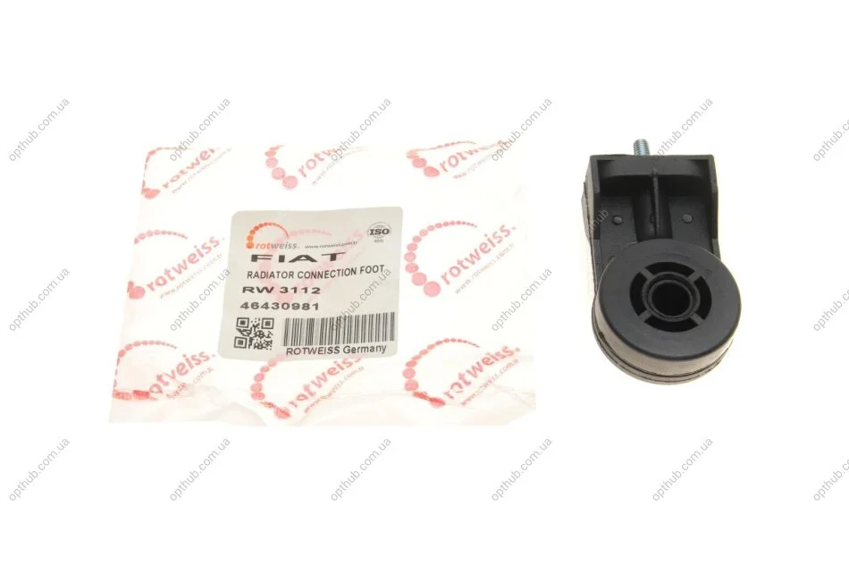 Подушка радіатора Fiat Doblo 1.3D/1.4/1.9D 04- (opt-om) ROTWEISS RWS3112 (фото 1)