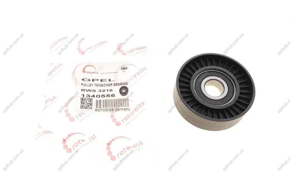 Ролик генератора Opel Astra G/Corsa C 1.2i 16V 98- (натяжний) (opt-om) ROTWEISS RWS3216 (фото 1)
