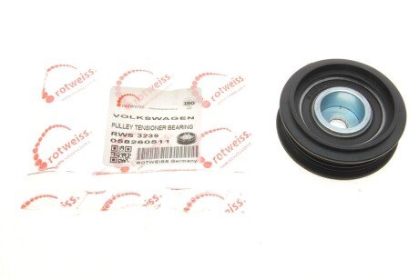 Ролик генератора Audi A4/A6/VW Passat 96-05 (натяжний) (60x15x10) UA63 ROTWEISS RWS3239