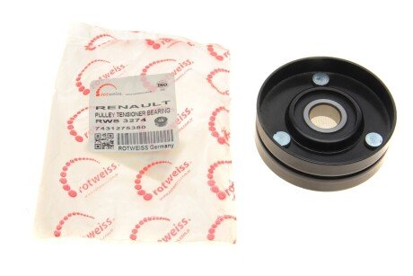 Ролик генератора Renault Laguna 2.0 95-01 (натяжний) UA63 ROTWEISS RWS3274