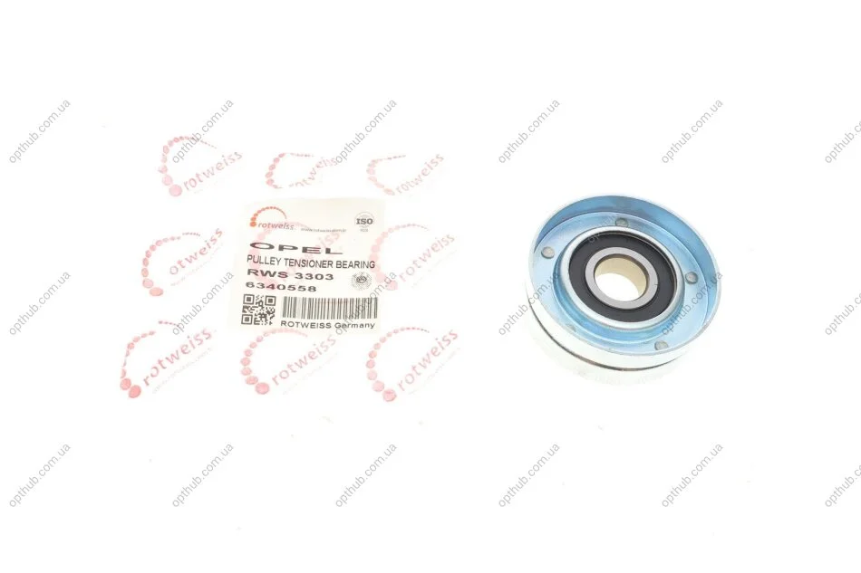 Ролик генератора Chevrolet Aveo 99- (натяжний) (66х22) UA63 ROTWEISS RWS3303 (фото 1)