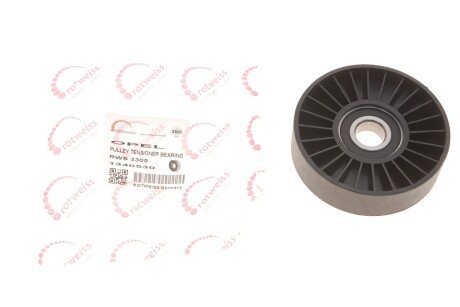 Ролик генератора Opel Omega/Vectra 2.0-2.2DTI/DI 96- (натяжний) (opt-om) ROTWEISS RWS3305