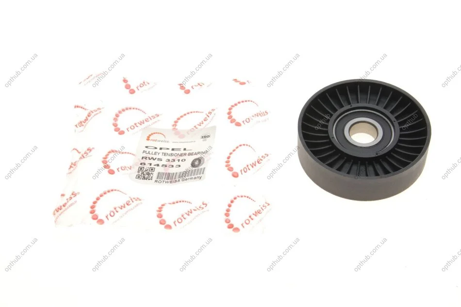 Ролик генератора Opel Astra G/Vectra B/C 2.2i 16v 00- (натяжний) UA63 ROTWEISS RWS3310 (фото 1)