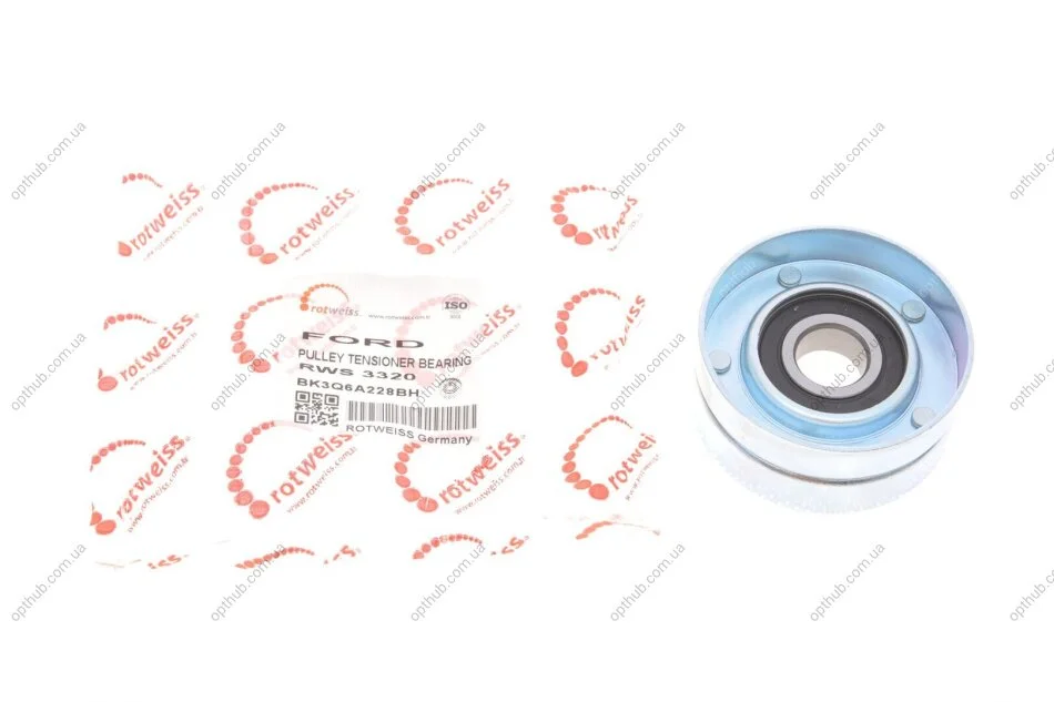 Ролик генератора Ford Transit V347 2.2TDCI 11- (65x29x17)(натяжний) (opt-om) ROTWEISS RWS3320 (фото 1)
