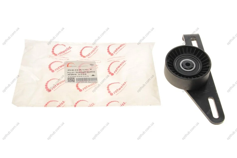 Ролик генератора Renault Kangoo 1.4/1.6 98- (-AC) (натяжний) (70x25.5) (opt-om) ROTWEISS RWS3328 (фото 1)
