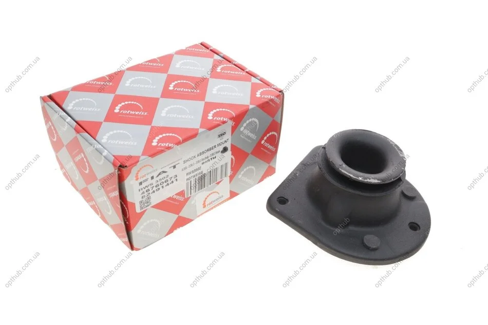 Подушка амортизатора) Fiat Doblo Cargo 01- (R) UA63 ROTWEISS RWS3502 (фото 1)
