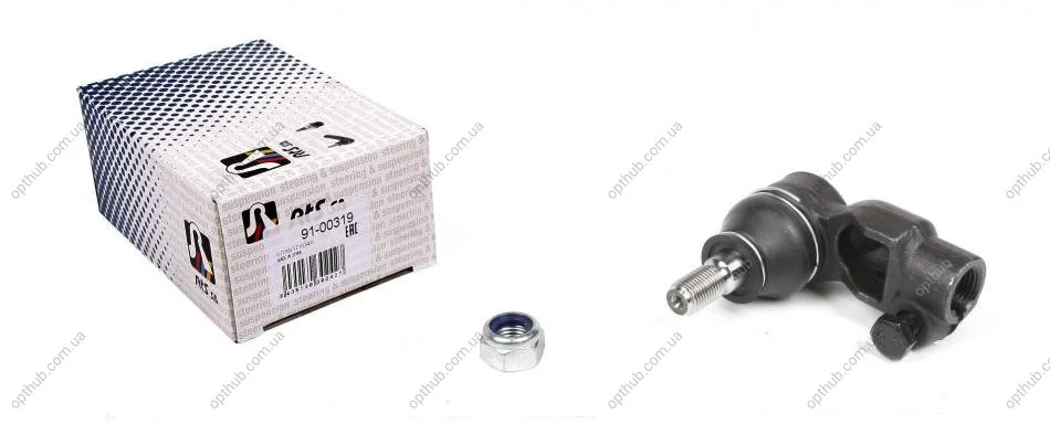 Наконечник тяги рульової (R) Opel Kadett E 84-94/Ascona C 81-88/Daewoo Lanos 97-/Nexia 95-08 UA63 RTS 91-00319 (фото 1)