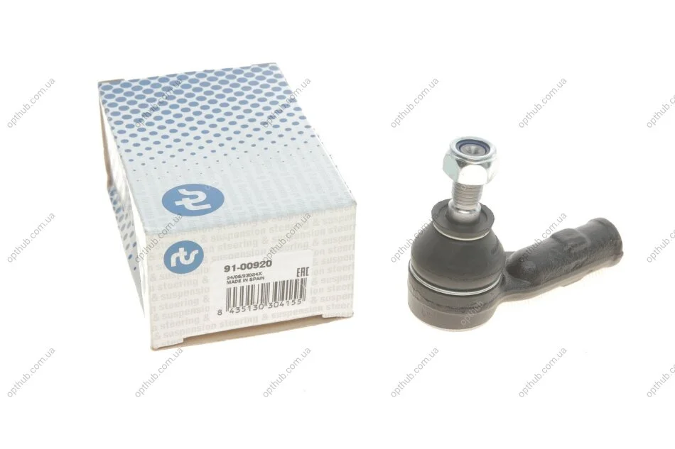 Наконечник тяги рульовой (L) VW Caddy II/Polo 95-04/Golf II/III 83-99/Passat 88-97 UA63 RTS 91-00920 (фото 1)