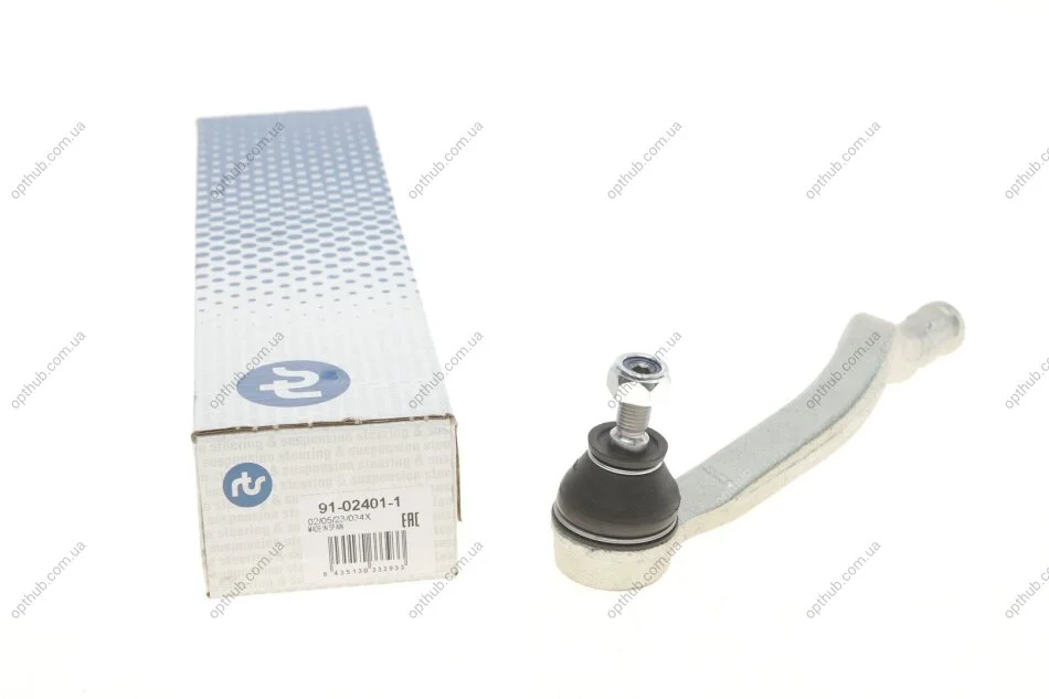 Наконечник тяги рульової (R) Renault Logan/Sandero 04- UA63 RTS 91-02401-1 (фото 1)