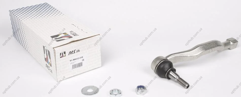 Наконечник тяги рульової (L) Renault Laguna III 07-15 UA63 RTS 91-90412-210 (фото 1)