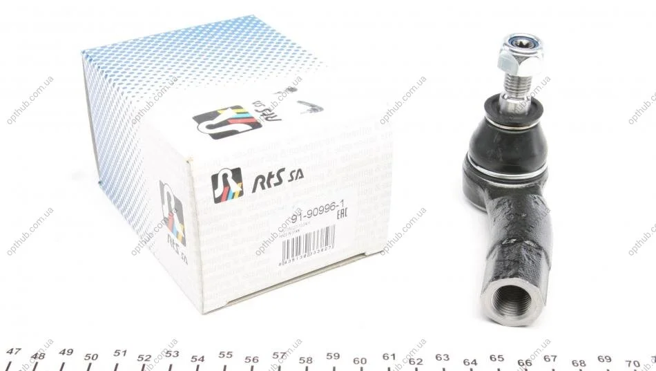 Наконечник тяги рульової (R) Skoda Octavia II 04-13/SuperB/Yeti 09-17/VW Caddy III/Passat/ (opt-om) RTS 91-90996-1 (фото 1)