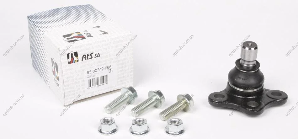 Опора шаровая (передняя/снизу)) Citroen C2 03-12/C3 09-/Peugeot 207 06-13/2008 13- (d=18mm) UA63 RTS 93-00742-056 (фото 1)